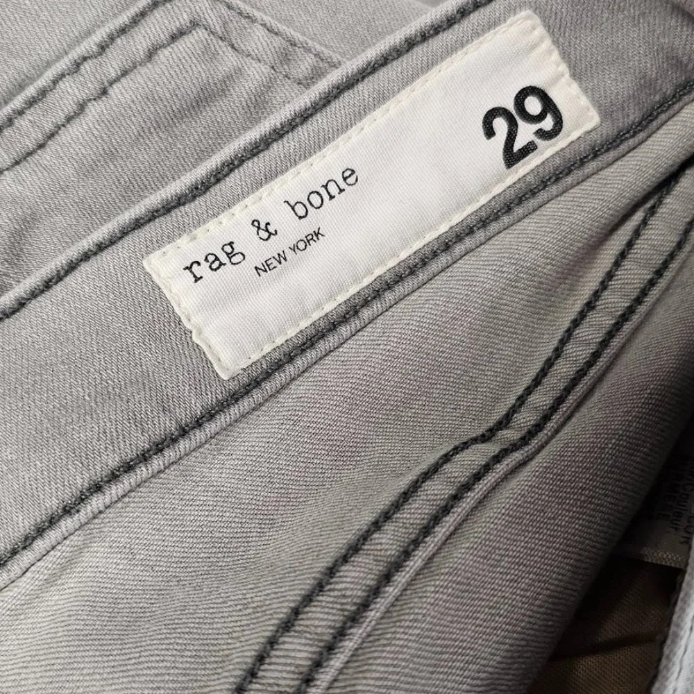 Rag & Bone Women's Ankle Skinny Jeans Size 29 Burmese Gray Wash - Picture 9 of 10